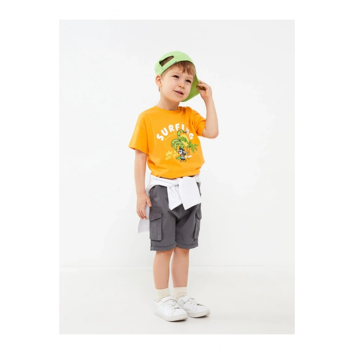 Basic Gabardin Erkek Bebek Şort