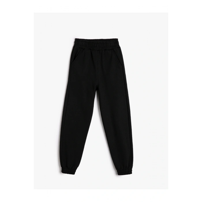 Basic Jogger Eşofman Altı Cepli Beli Lastikli Şardonlu