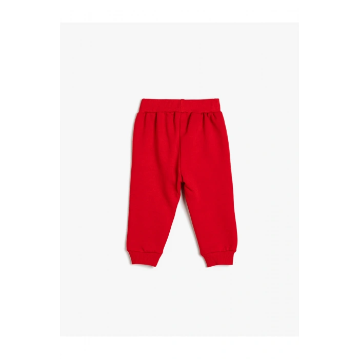 Basic Jogger Eşofman Altı Şardonlu Cepli Beli Bağlamalı Pamuklu