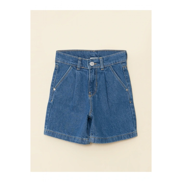 Basic Kız Çocuk Jean Şort