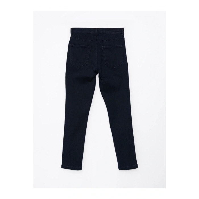 Basic Slim Fit Düz Kadın Jean Pantolon