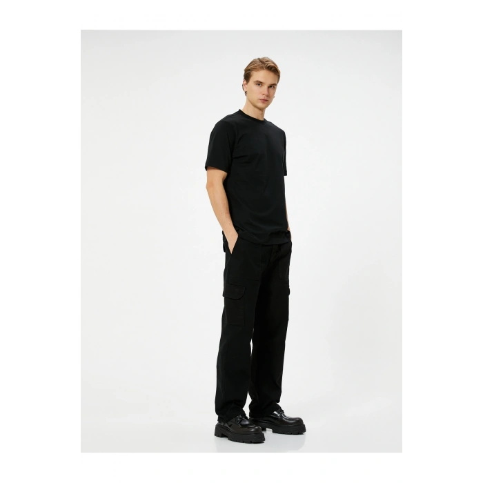 Basic Tişört Bisiklet Yaka Kısa Kollu