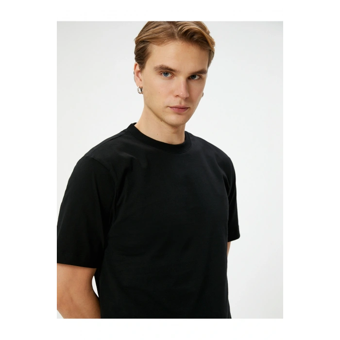 Basic Tişört Bisiklet Yaka Kısa Kollu