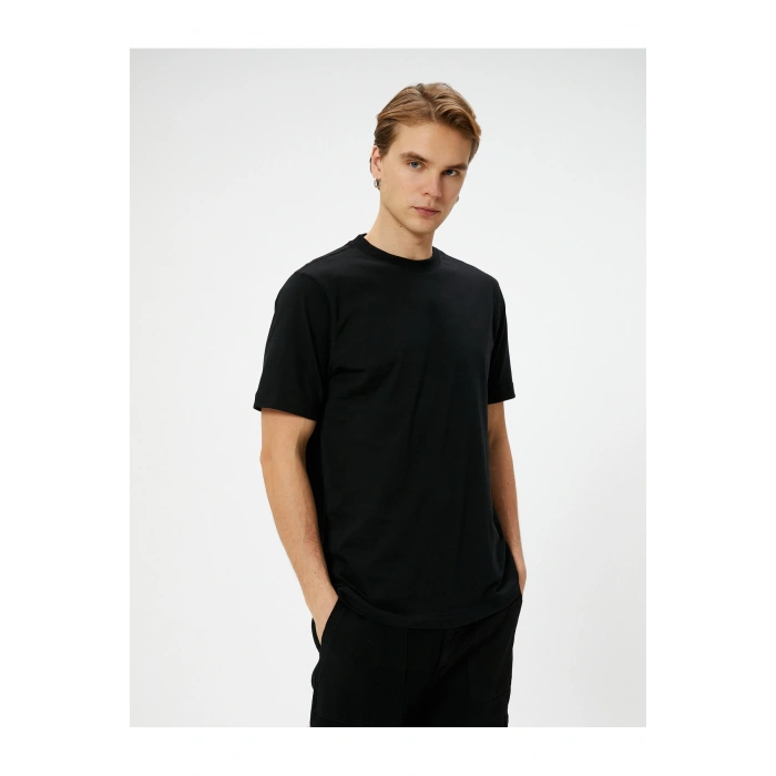 Basic Tişört Bisiklet Yaka Kısa Kollu