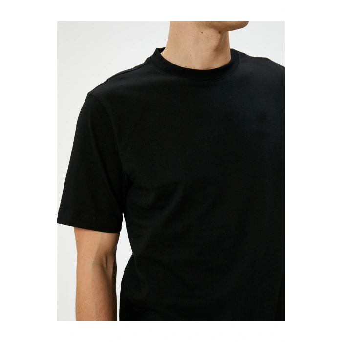 Basic Tişört Bisiklet Yaka Kısa Kollu