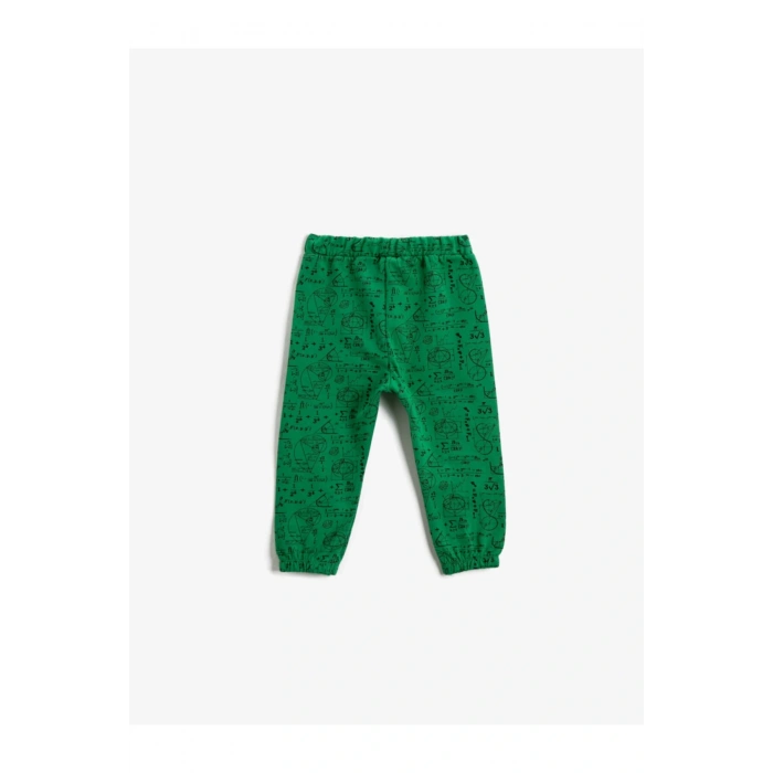 Baskılı Eşofman Altı Pamuklu