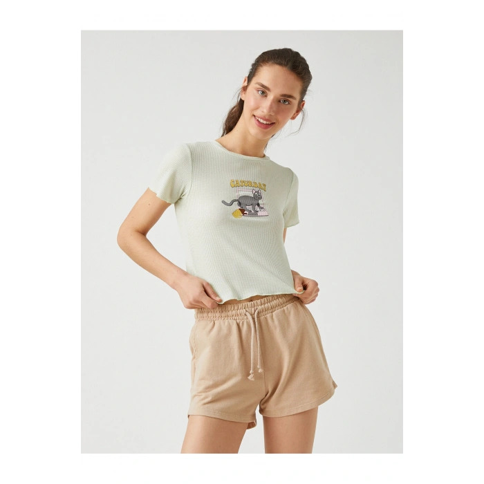 Baskılı Kısa Kollu Tişört