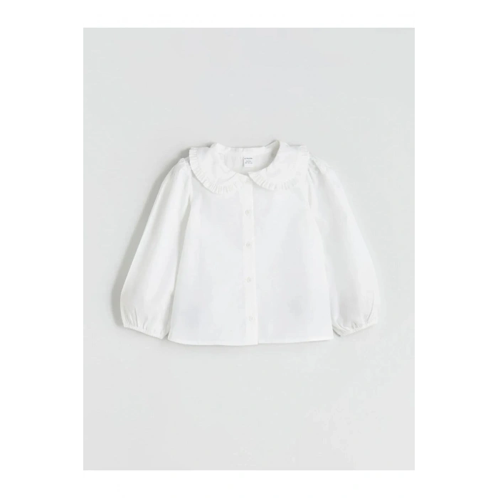 Bebe Yaka Basic Kız Çocuk Gömlek (W5)