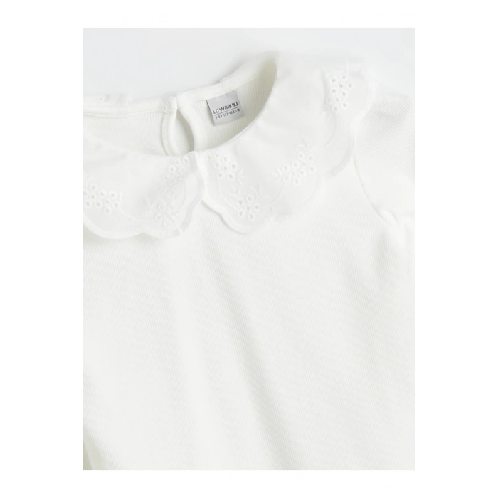 Bebe Yaka Kız Çocuk Tişört