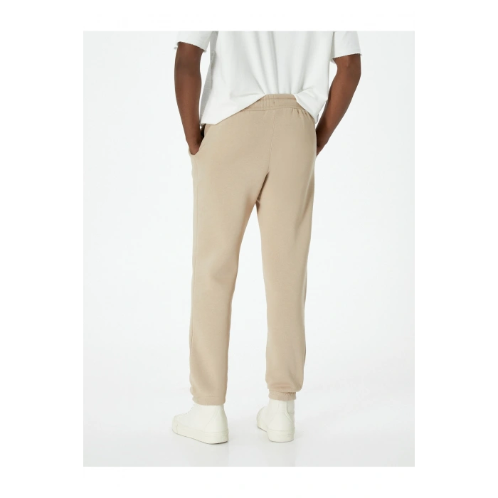 Beli Bağcıklı Cep Detaylı Şardonlu Jogger Eşofman Altı