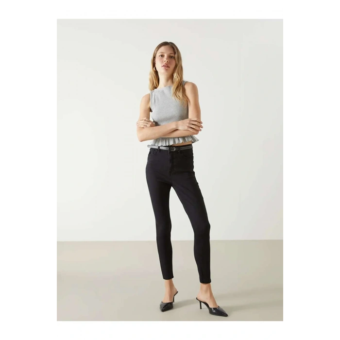 Beli Kemerli Jupiter Super Skinny Fit Kadin Jean Pantolon - S52088Z8