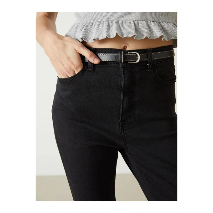 Beli Kemerli Jupiter Super Skinny Fit Kadin Jean Pantolon - S52088Z8