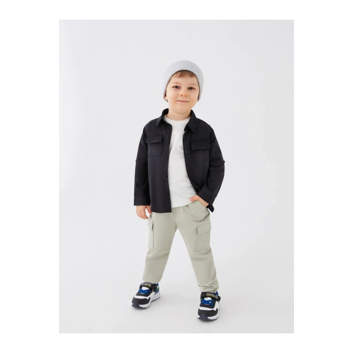 Beli Lastikli Basic Erkek Bebek Pantolon