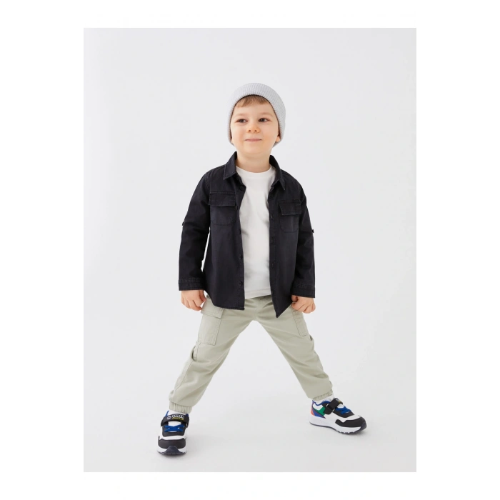 Beli Lastikli Basic Erkek Bebek Pantolon