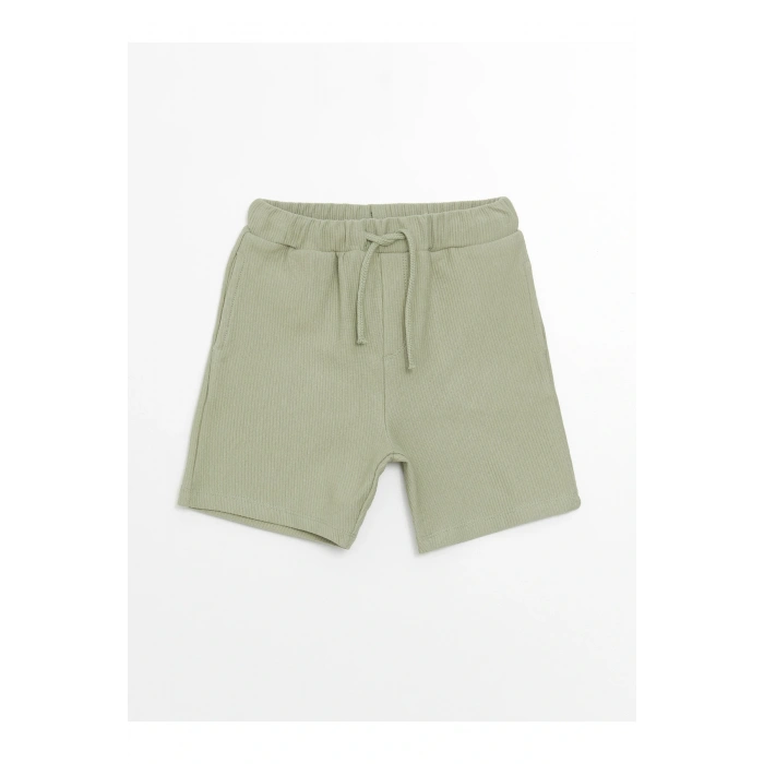 Beli Lastikli Basic Erkek Bebek Şort
