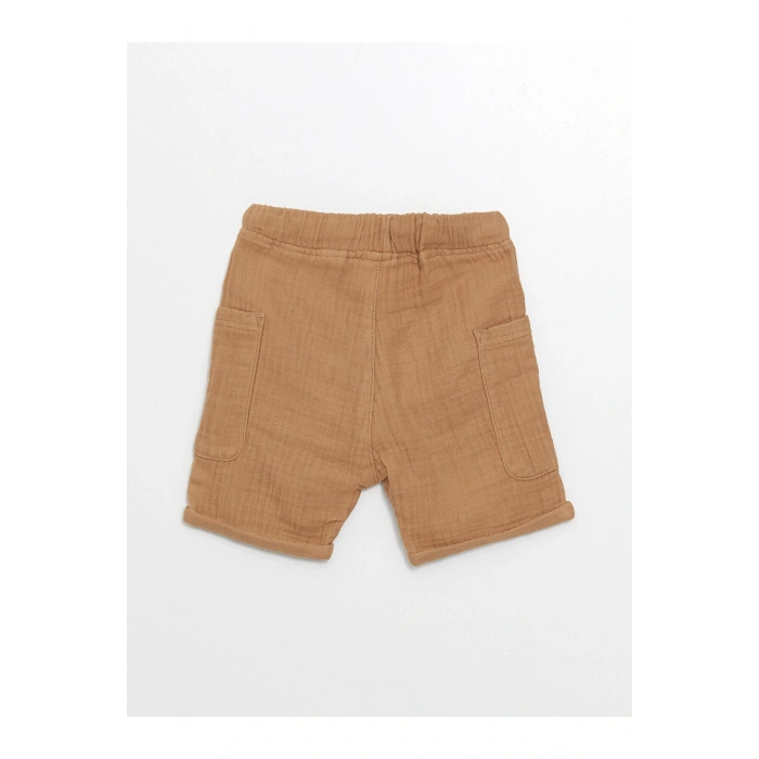 Beli Lastikli Basic Erkek Bebek Şort