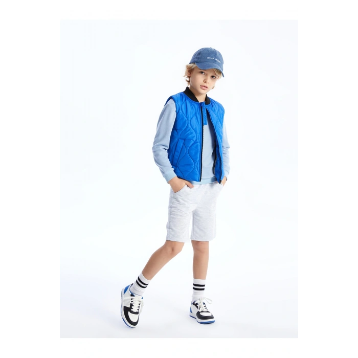 Beli Lastikli Basic Erkek Çocuk Şort