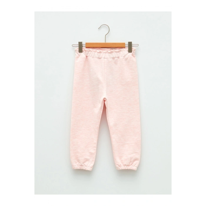 Beli Lastikli Basic Kız Bebek Jogger Eşofman Alt