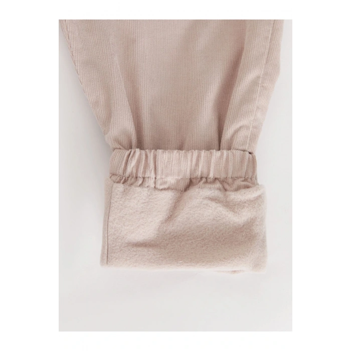 Beli Lastikli Basic Kız Bebek Jogger Pantolon