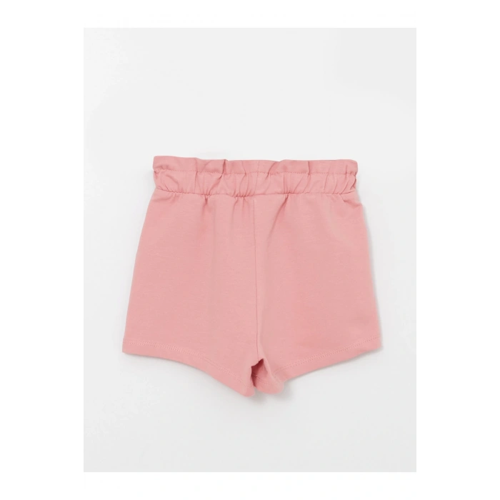 Beli Lastikli Basic Kız Bebek Şort
