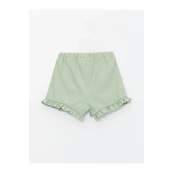 Beli Lastikli Basic Kız Bebek Şort (S4)