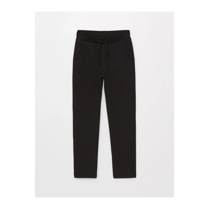 Beli Lastikli Basic Kız Çocuk Eşofman Altı