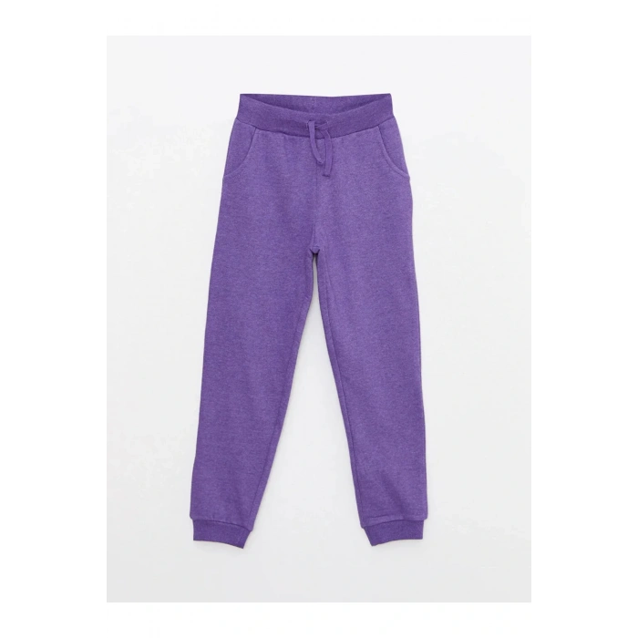 Beli Lastikli Basic Kız Çocuk Jogger Eşofman Altı