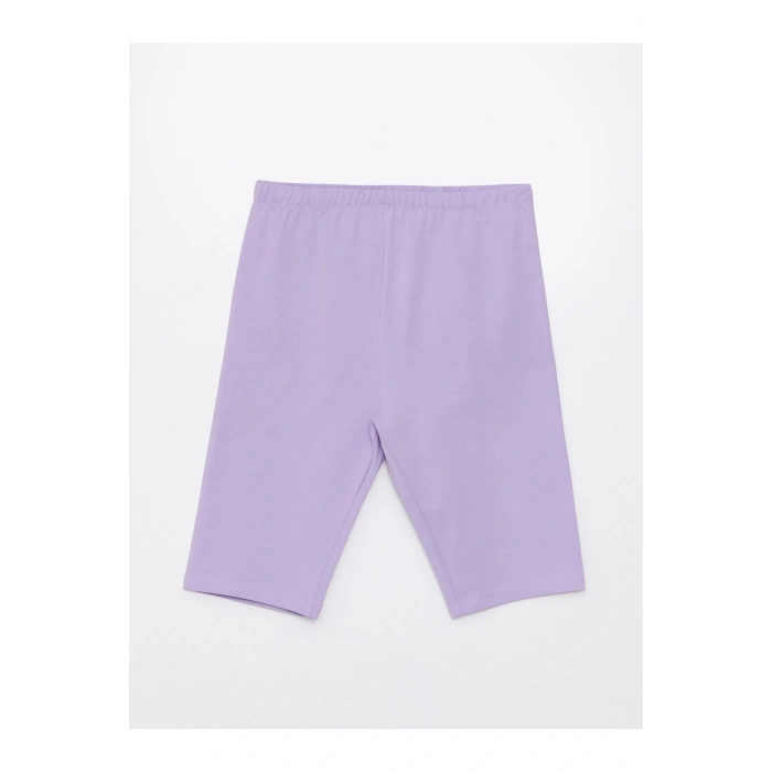 Beli Lastikli Basic Kız Çocuk Kısa Tayt