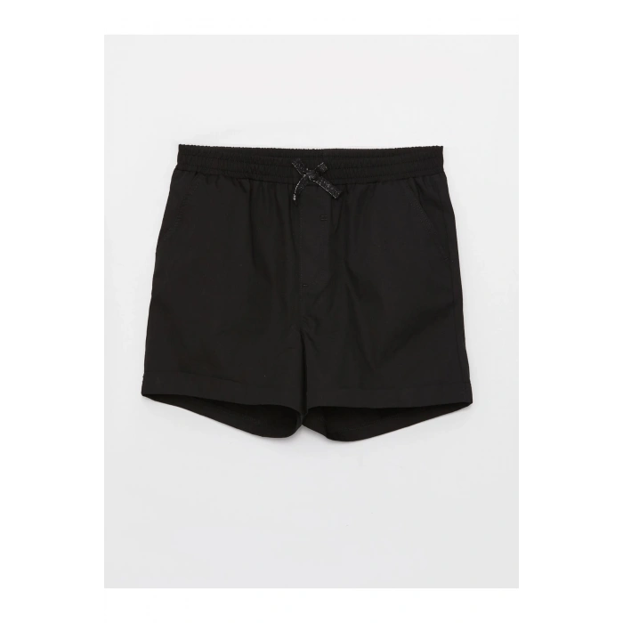 Beli Lastikli Basic Kız Çocuk Şort