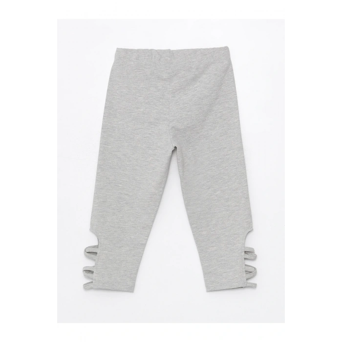 Beli Lastikli Basic Kız Çocuk Tayt