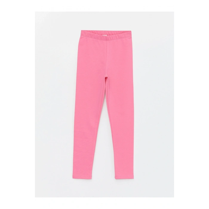 Beli Lastikli Basic Kız Çocuk Tayt