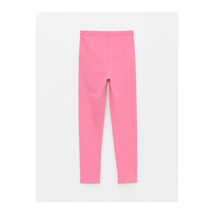 Beli Lastikli Basic Kız Çocuk Tayt