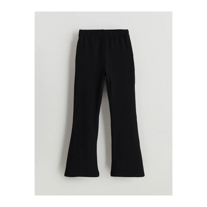 Beli Lastikli Basic Kız Çocuk Uzun Tayt 2li