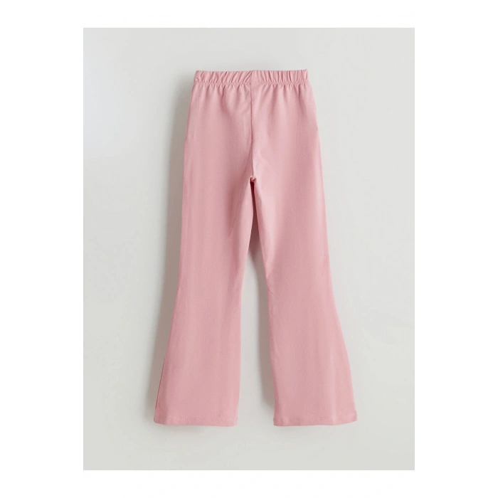 Beli Lastikli Basic Kız Çocuk Uzun Tayt 2li