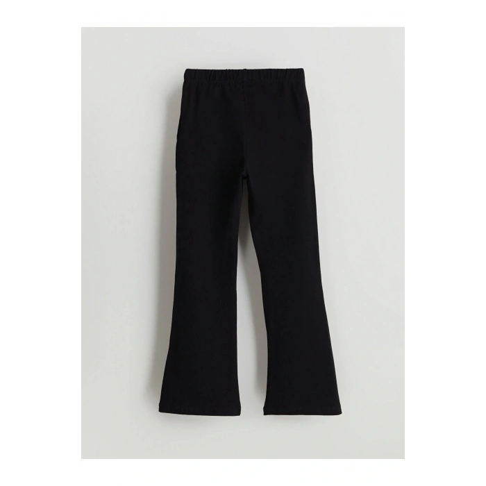 Beli Lastikli Basic Kız Çocuk Uzun Tayt 2li