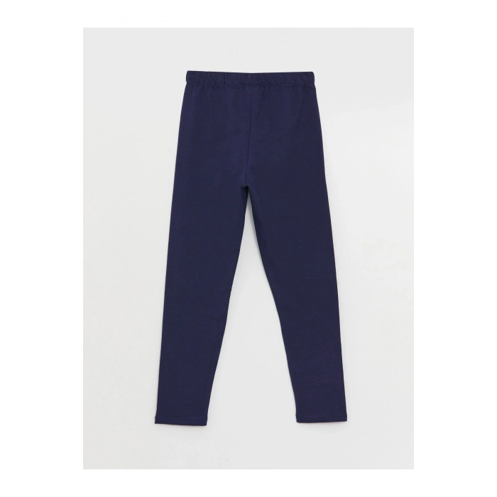 Beli Lastikli Basic Kız Çocuk Uzun Tayt