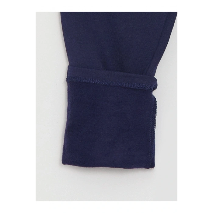 Beli Lastikli Basic Kız Çocuk Uzun Tayt