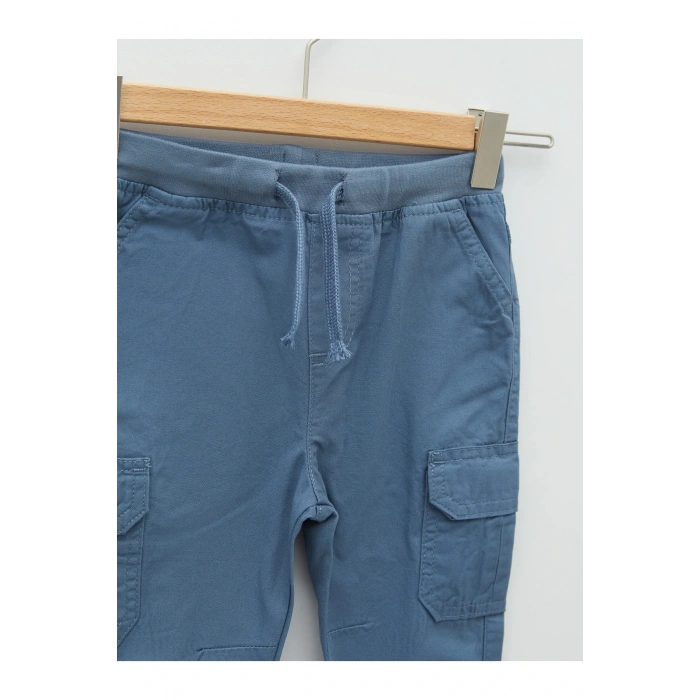 Beli Lastikli Basic Pamuklu Erkek Bebek Jogger Pantolon