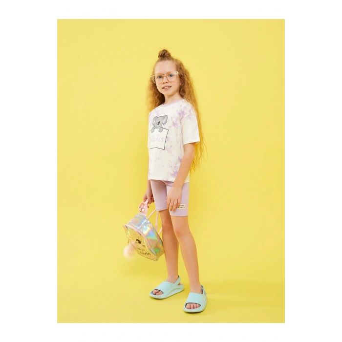 Beli Lastikli Basic Pamuklu Kız Çocuk Tayt