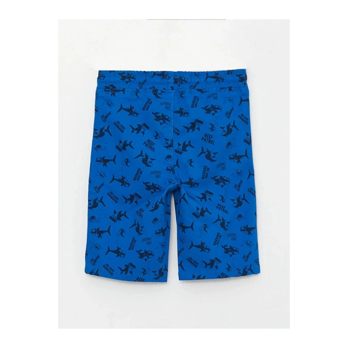 Beli Lastikli Baskılı Erkek Çocuk Şort