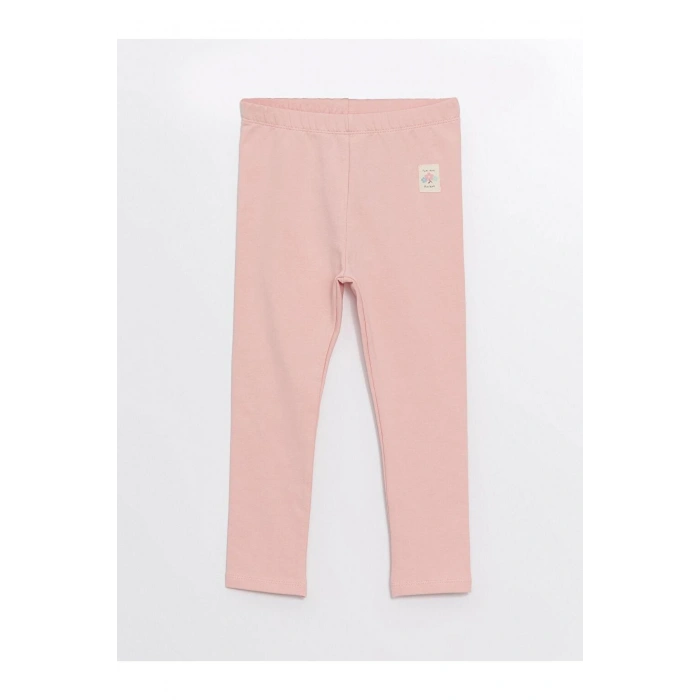 Beli Lastikli Baskılı Kız Bebek Tayt (W4)