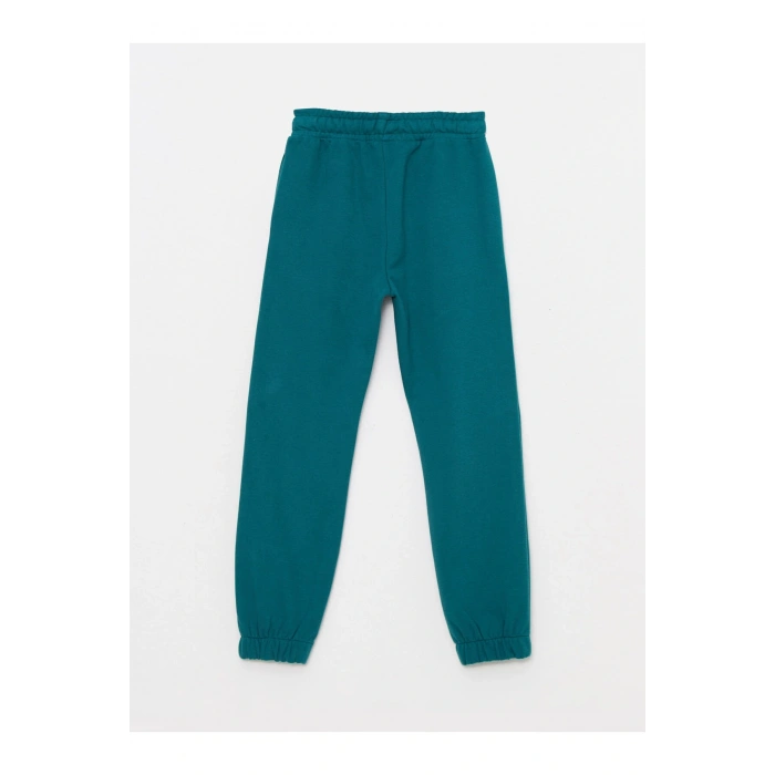 Beli Lastikli Baskılı Kız Çocuk Jogger Eşofman Altı