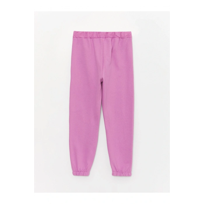 Beli Lastikli Baskılı Kız Çocuk Jogger Eşofman Altı