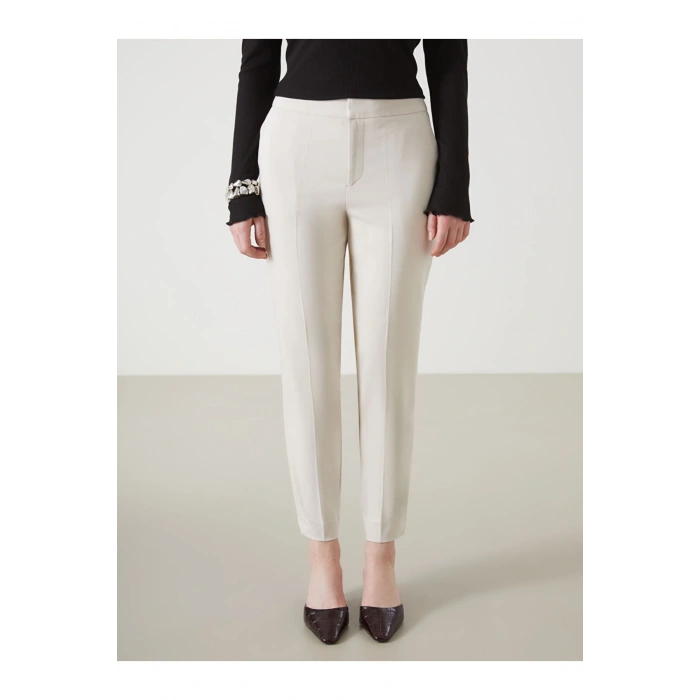 Beli Lastikli Dar Fit Kadın Pantolon