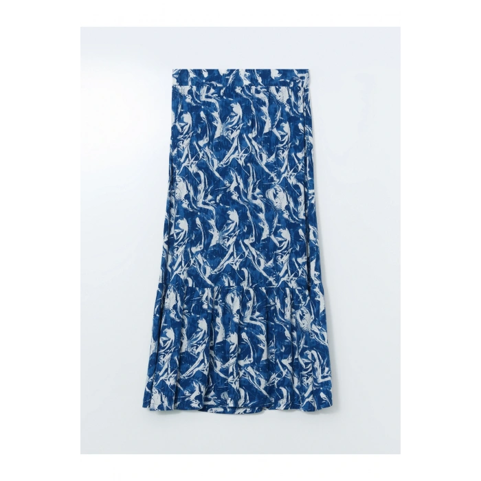 Beli Lastikli Desenli A Kesim Etek