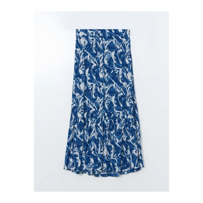 Beli Lastikli Desenli A Kesim Etek