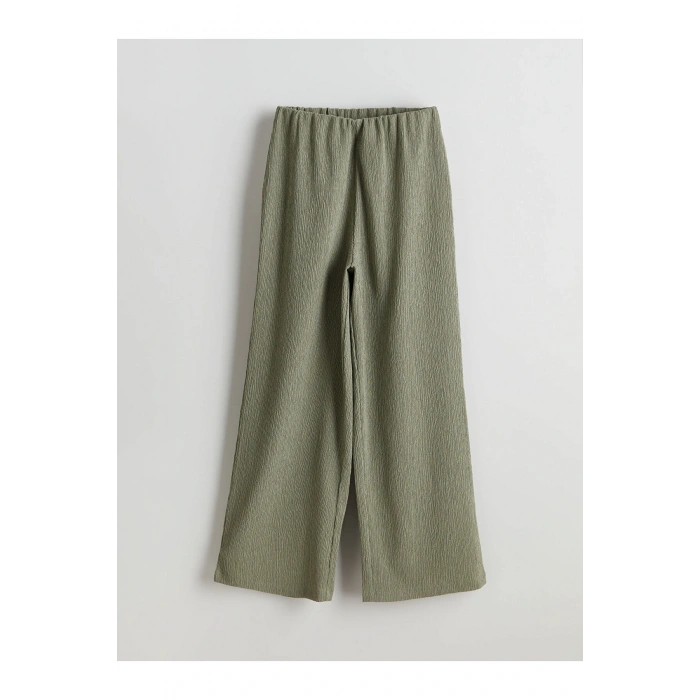 Beli Lastikli Dokulu Kız Çocuk Pantolon