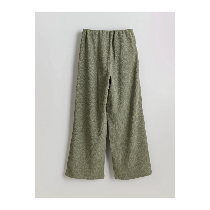 Beli Lastikli Dokulu Kız Çocuk Pantolon