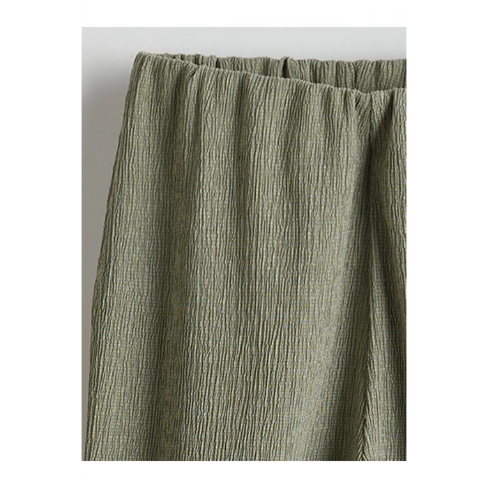 Beli Lastikli Dokulu Kız Çocuk Pantolon