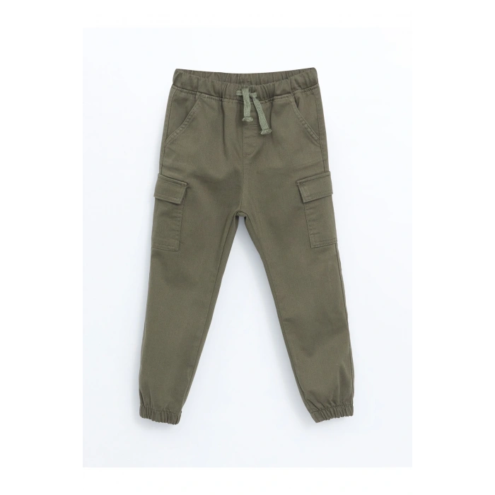 Beli Lastikli Erkek Bebek Kargo Pantolon
